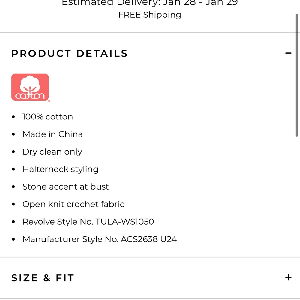 Revolve Tularosa Felicidad Crochet Top - NWT - Picture 6 of 7
